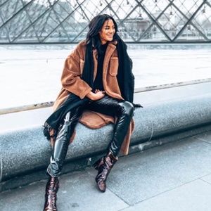 Free People Brown Teddy Jacket